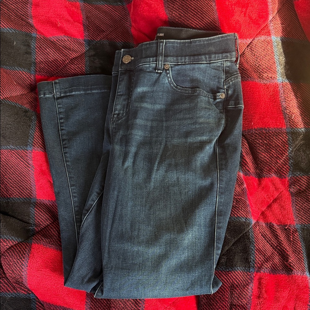 Torrid Dark Bombshell Flare Jeans